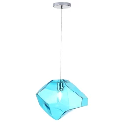Больше о товаре Подвесной светильник Crystal Lux NUESTRO SP1 CHROME/BLUE
