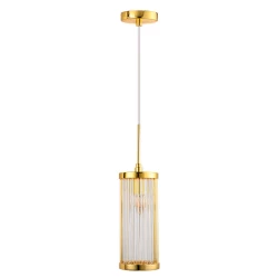 Больше о товаре Подвесной светильник Crystal Lux TADEO SP1 D100 GOLD/TRANSPARENTE