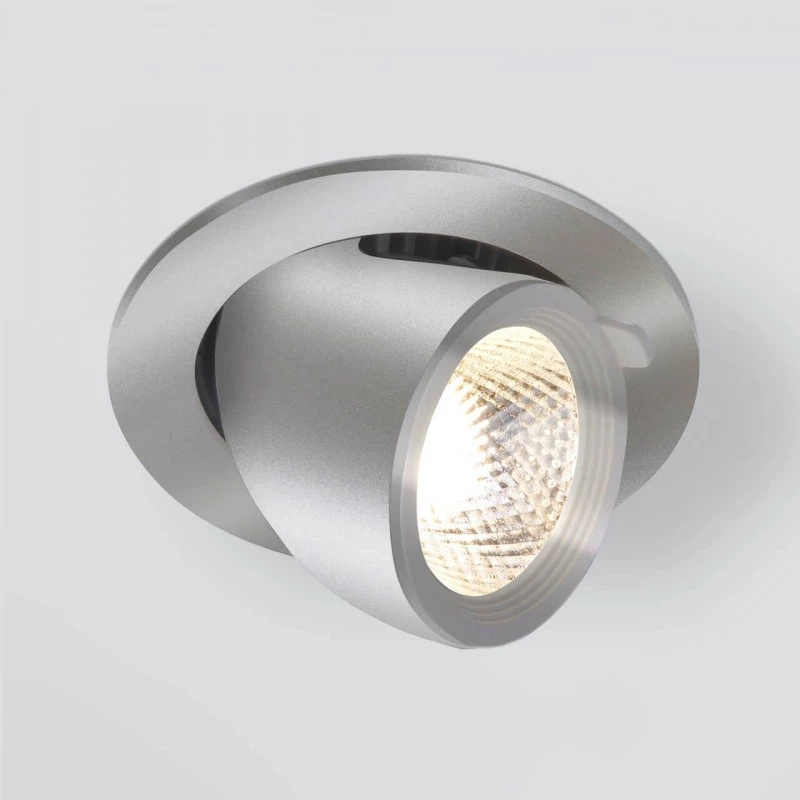 Встраиваемый светодиодный светильник Elektrostandard 9918 LED 9W 4200K серебро 4690389162435