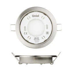 Больше о товаре Встраиваемый светильник (UL-00005054) Uniel GX53/H2 Nickel 10 Prom