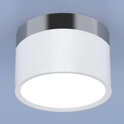Больше о товаре Потолочный светодиодный светильник Elektrostandard DLR029 10W 4200K белый матовый/хром 4690389122002