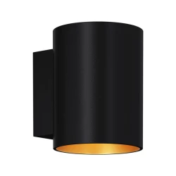 Больше о товаре Настенный светильник Zumaline Sola wl round black-gold 91061