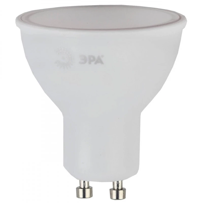 Лампа светодиодная ЭРА GU10 7W 2700K матовая LED MR16-7W-827-GU10 R Б0050198