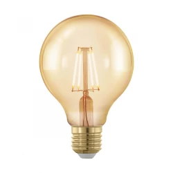 Больше о товаре Лампа светодиодная филаментная диммируемая Eglo E27 4W 1700К золотая 11692