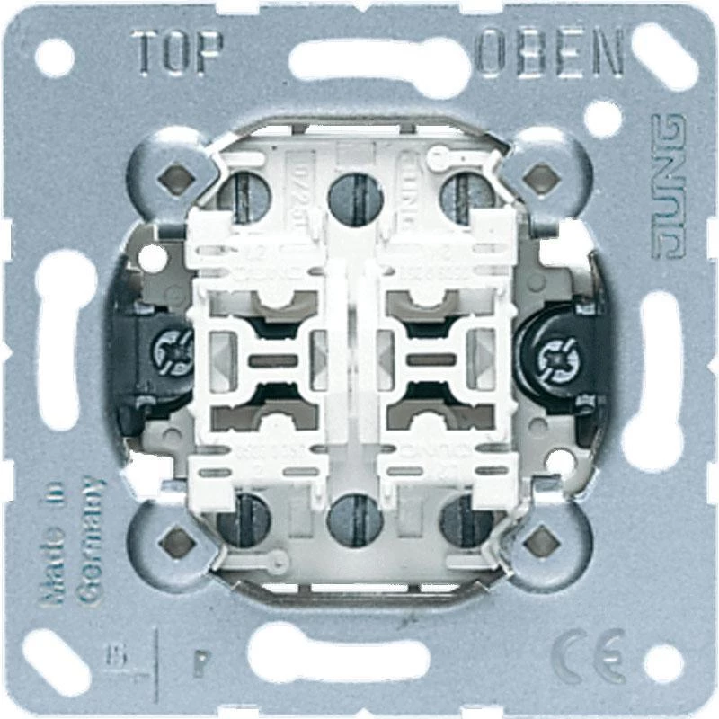 Механизм переключателя 2-клавишного проходного Jung 509U