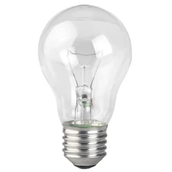 Больше о товаре Лампа накаливания ЭРА E27 40W 2700K прозрачная A50 40-230-Е27-CL